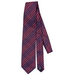 Burberry London Mens Multicolor Stripe Neck Tie 100%‎ Silk Italy